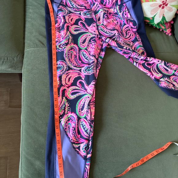 Lilly Pulitzer UPF 50+ LUXLETIC 24" Weekender High Rise Midi Legging XXL - Picture 8 of 12